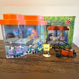 Vintage SpongeBob SquarePants Bikini Bottom Aquarium FISH TANK Sponge Bob
